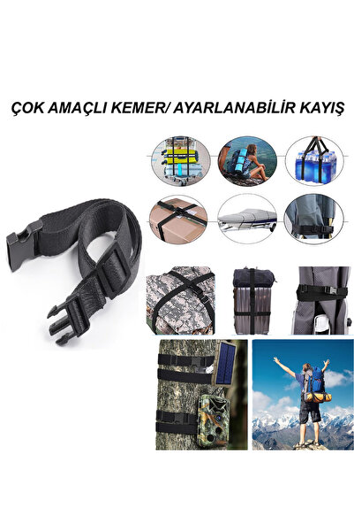 Ferdys Çok Amaçlı Ayarlanabilir Kayış, Düzenleyici Seyahat Kemeri, Bağlama Ka...