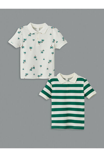 LC Waikiki Polo Neck Boys' T-Shirt Pack of 2