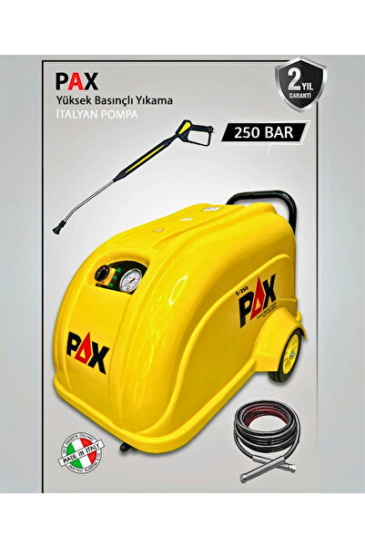 PAX 250 Bar Yüksek Basınçlı Oto Yıkama Makinası İtalyan Pompa (Trifaze)
