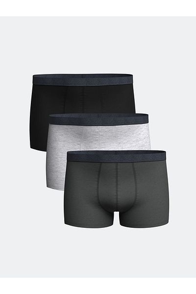 LC Waikiki Standard Mold Cotton Flexible Men's Boxers 3-Piece