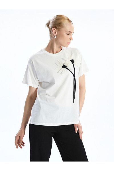 LC Waikiki Crew Neck Floral Women's T-Shirt