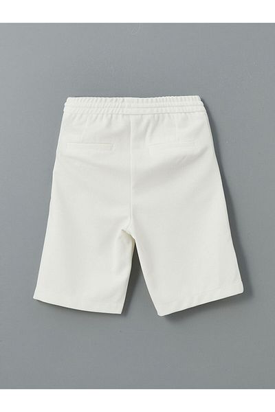 LC Waikiki Lcw Textured Boy's Shorts with Elastic Waist