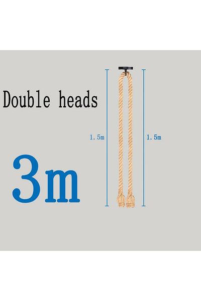 JOYINLED Double Heads-1.5m Rope Lamp Creative Country Edison Bulb Chandelier Decoration Home Vintage Hemp Rop