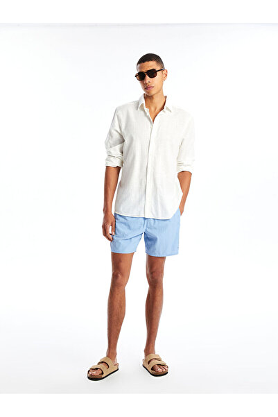 LC Waikiki Blue Short Length Basic Men's Swim Shorts