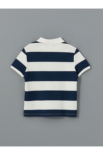 LC Waikiki Polo Neck Striped Baby Boy T-Shirt