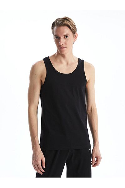 LC Waikiki Lcw U Collar Combed Cotton Men's Undershirt 2-Piece