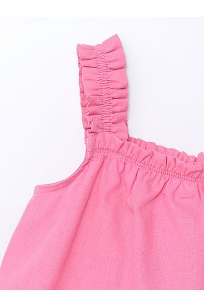 LC Waikiki Αμάνικη Basic Κοριτσίστικη Μπλούζα με τετράγωνο γιακά