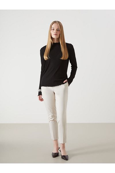LC Waikiki Slim Fit Women's Trousers with Elastic Waist
