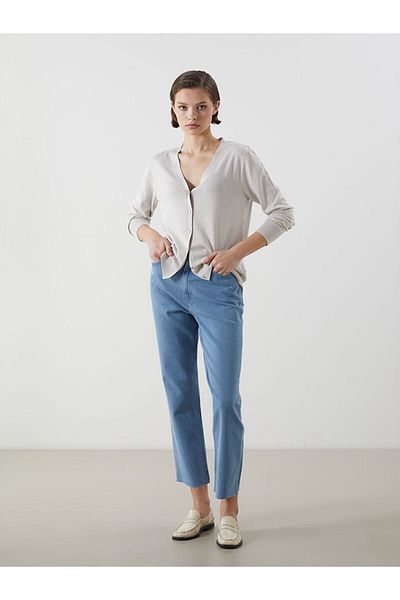 LC Waikiki Pantaloni de damă cu croială dreaptă de sezon nou - S5LG74Z8