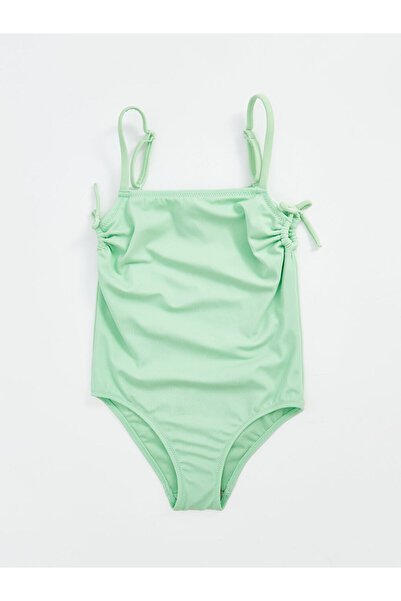 LC Waikiki Νέα σεζόν Παιδικό μαγιό με τετράγωνο γιακά για κορίτσια - S4O406Z4