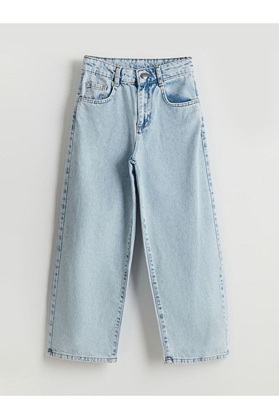 LC Waikiki Pantaloni de jeans pentru fete Lcw cu talie elastică reglabilă