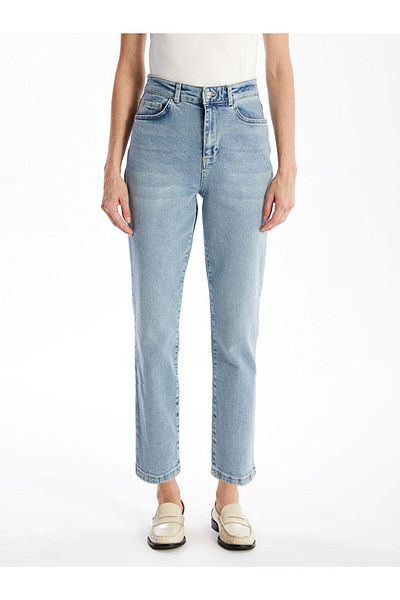 LC Waikiki Pantaloni Jean de damă Straight Fit