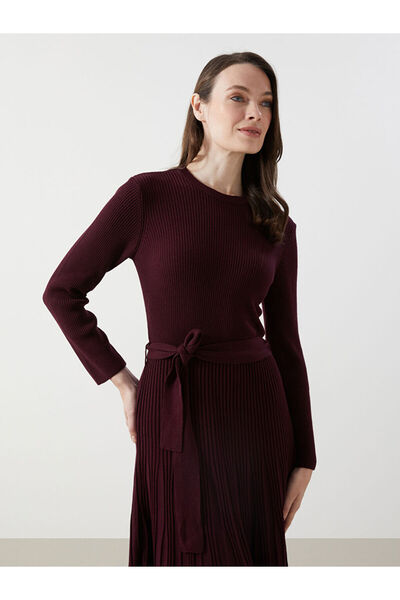 LC Waikiki Sparkling Choices from Shining Store | Crew Neck Women's Knitwear Dress