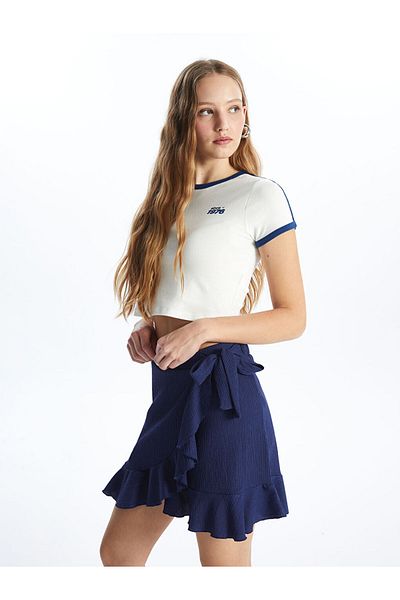 LC Waikiki Lcw Women's Elastic Waist Straight Skirt Fast Fashion