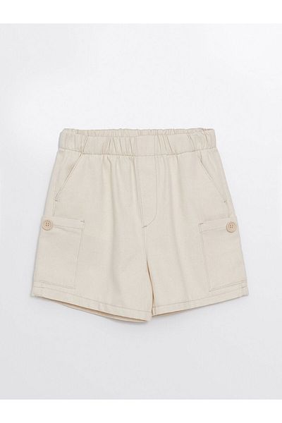 LC Waikiki LCW Girl's Shorts with Elastic Waist