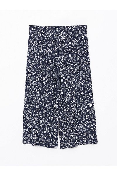 LC Waikiki Floral Women's Capri with Elastic Waist