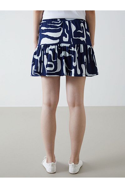 LC Waikiki Fustă de damă cu model cu talie elastică si pantaloni scurti