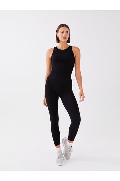 LC Waikiki Lcw Women's Elastic Waist Flat Seamless Sports Leggings Fast Fashion