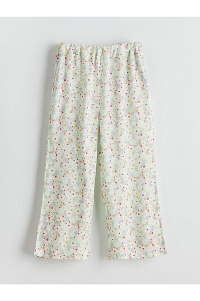 LC Waikiki Girl's Loose Trousers with Elastic Waist