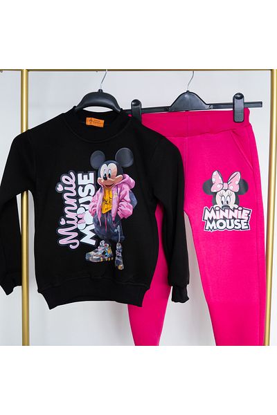 BookOrBook Fashion Icon Mini Mouse 3 Thread Raster Premium Quality Children's Tracksuit Set