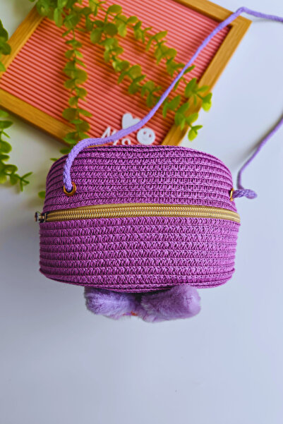 Nisankids Дівчача святкова сумка Kuromi з соломи (регульований ремінець)