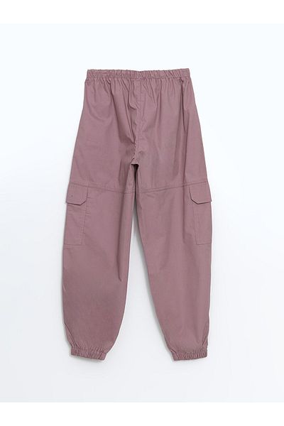 LC Waikiki Girls' Cargo Jogger Pants with Elastic Waist