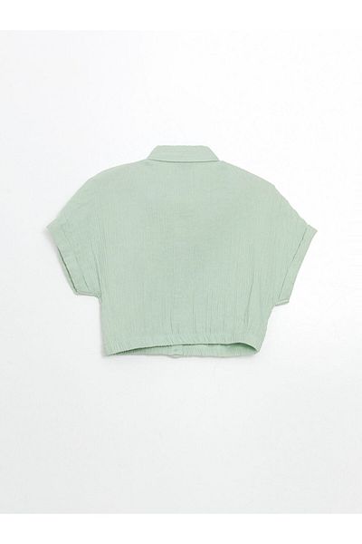 LC Waikiki New Season Textured Girl's Shirt - S5Jr82Z4