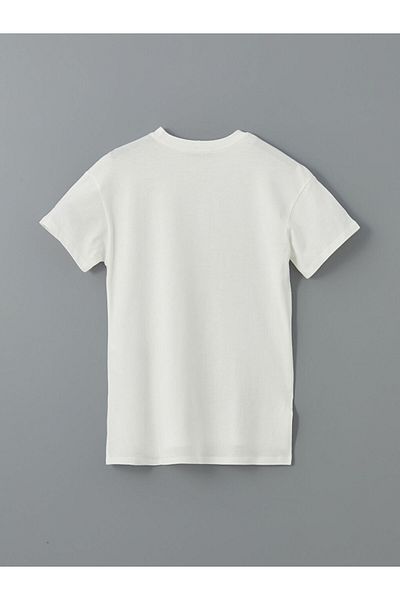 LC Waikiki Tricou de damă cu decolteu cu flori de sezon nou - S5M679Z8