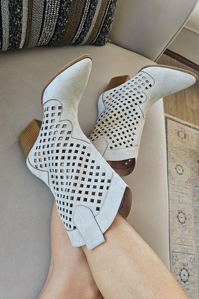 Topukla Footwear 019 5003 Cizme de vară pentru femei cu toc grosime de 6 cm
