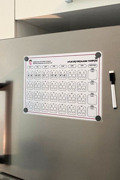 caps Проследяване на миене на зъби за момичета - Планиране на магнит за хлади...