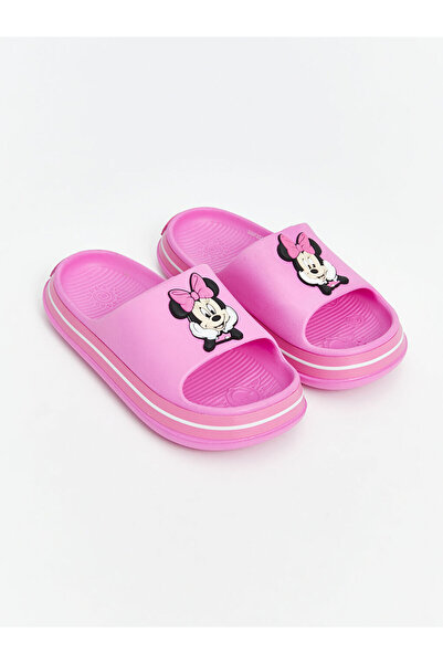 LC Waikiki Fuchsia Printed Girl's Beach Slippers