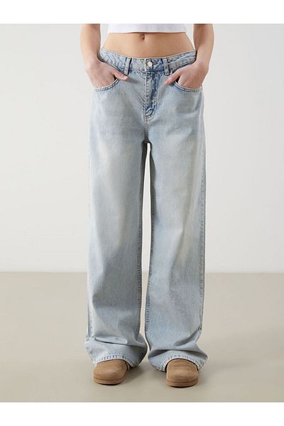 LC Waikiki Pantaloni de jeans pentru femei LCW Wideleg