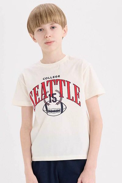 DeFacto Ecru Boy's Top and Bottom Set E4691A8/Er118