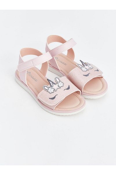 LC Waikiki New Season Double Banded Embroidered Girls Sandals - S4Gp26Z4
