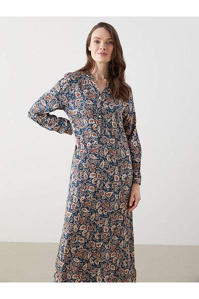 LC Waikiki Rochie de damă cu model cu guler scăpat