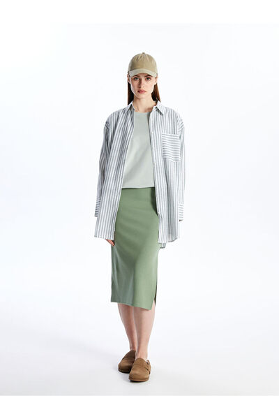 LC Waikiki Slim Fit Straight Crepe Women's Pencil Skirt from Uzg Store for St...
