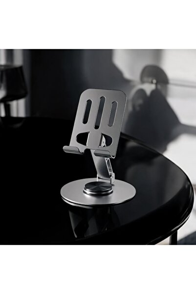 Home 360 °   Περιστρεφόμενη μεταλλική βάση τηλεφώνου και tablet - Ρυθμιζόμενο ύψος και γωνία