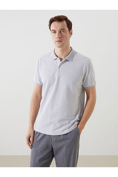 LC Waikiki New Season Polo Neck Short Sleeve Combed Cotton Men's T-Shirt - S5K250Z8