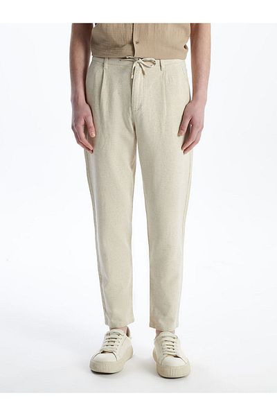 LC Waikiki Ανδρικό παντελόνι Slim Fit Line Blended