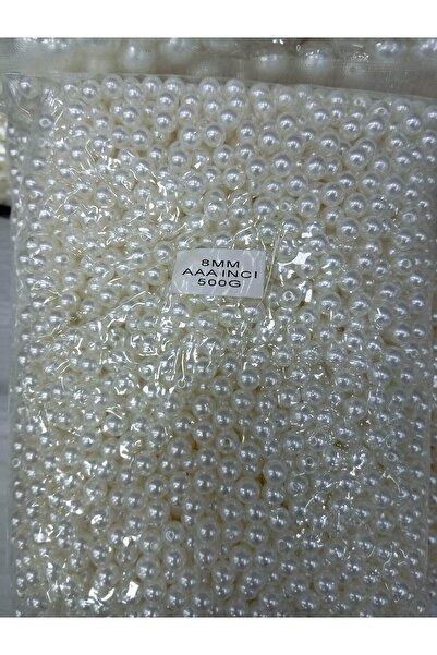 Ralp Moda 500 γραμμάρια - 8 χιλιοστά Χάντρες Πέρλες σε Χρώμα Κρεμ, Πλαστικές ...