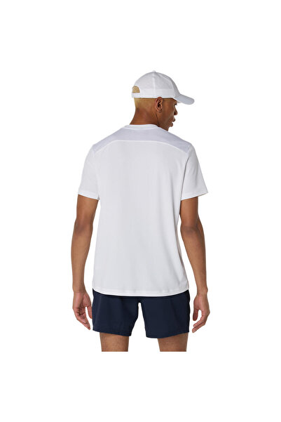 Asics Court Ss Top Erkek Beyaz Kısa Kollu Tshirt 2041a339-100