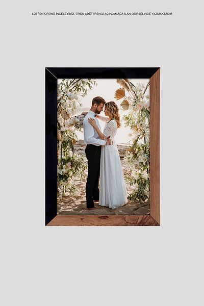 bymat 21X30 Mdf A4 Frame - Photo Frame - Wood-Black 2 Color Diploma Frame