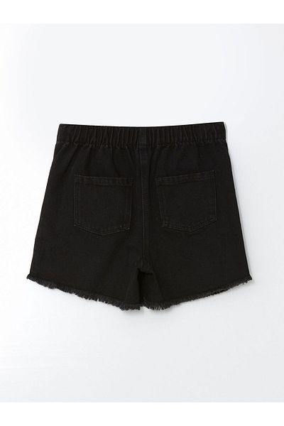LC Waikiki Girl's Jeans Short Skirt with Elastic Waist