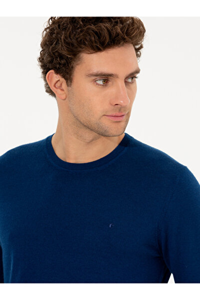 Cacharel Sax Slim Fit Bisiklet Yaka Yün Kaşmir Karışımlı Triko Kazak 50260321-VR045