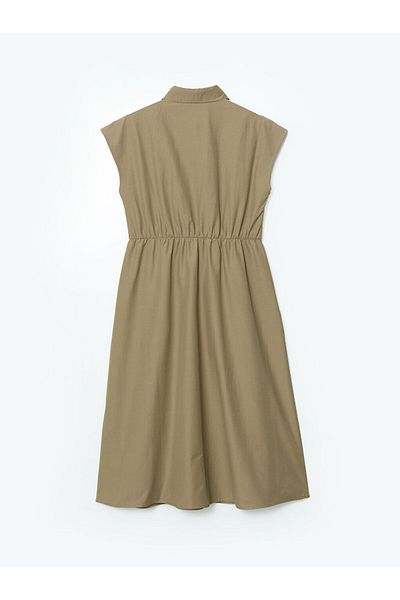 LC Waikiki Γυναικείο φόρεμα με γιακά πουκάμισο Poplin
