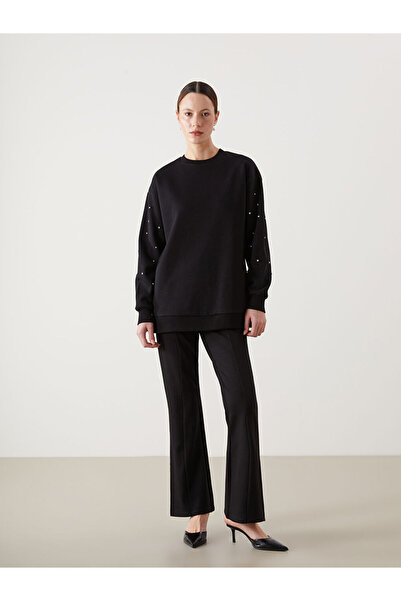 LC Waikiki Black Elastic Waist Women's Trousers