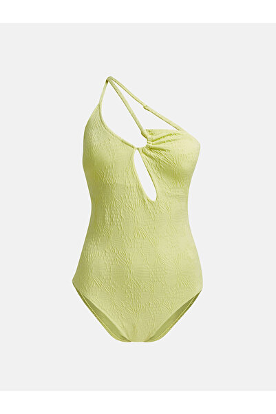 LC Waikiki Green Patterned Women's Swimsuit with Removable Pads