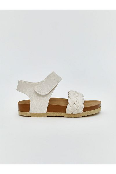 LC Waikiki New Season Velcro Baby Girl Sandals - S5Ig80Z1