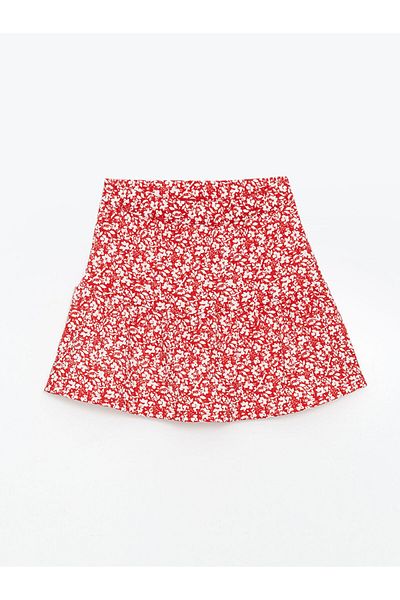 LC Waikiki New Season Elastic Waist Floral Girls' Short Skirt - S5Iy15Z4