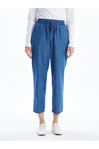 LC Waikiki Pantaloni de damă, cu talie elastică, crocodil